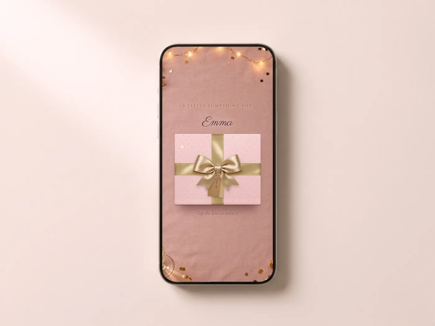 Birthday Blush: animated digital letter