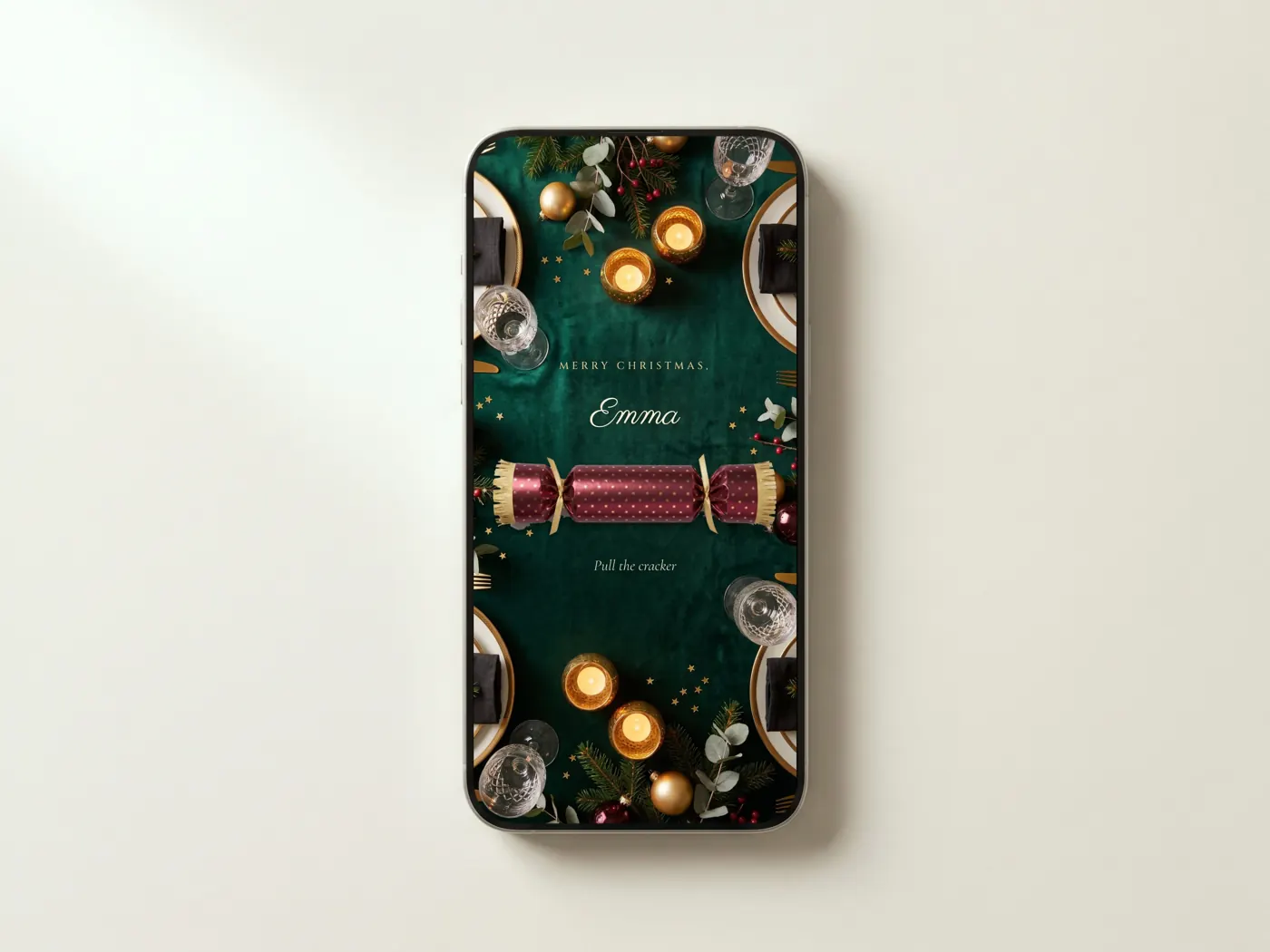 Christmas: animated digital letter