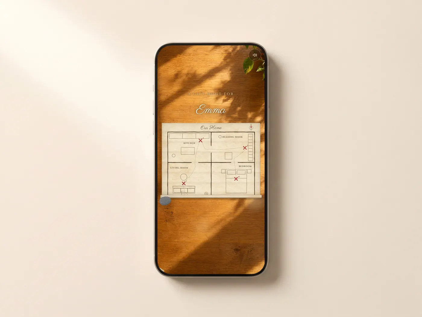 Gift Hunt: animated digital letter