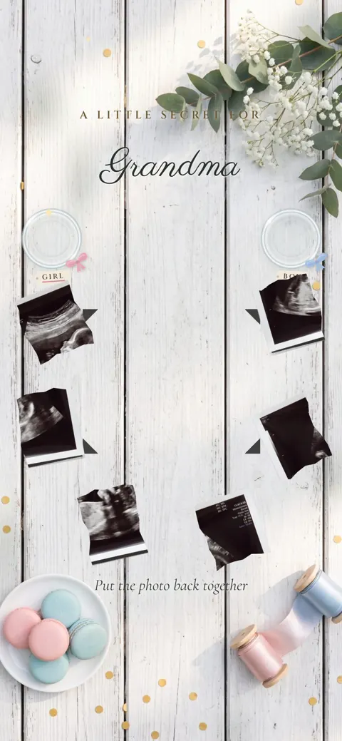 Boy or Girl?: animated digital letter, opening screen