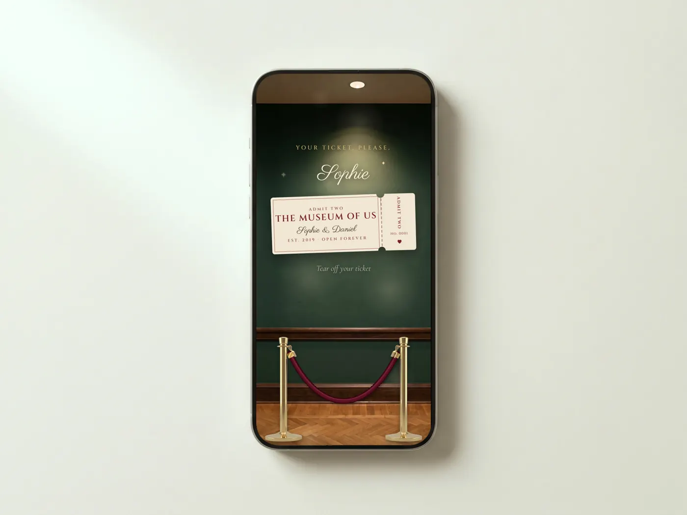 The Museum of Us: animated digital letter