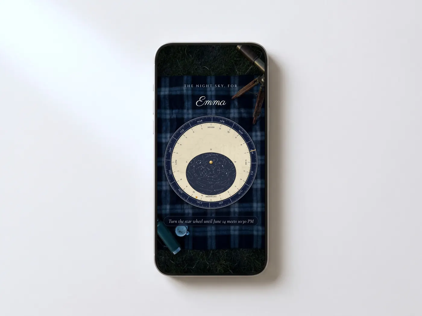 Our Night Sky: animated digital letter